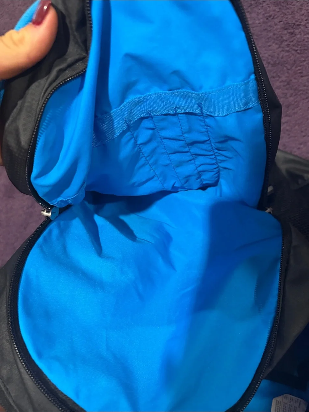 Nike Black and Blue Max Air Backpack